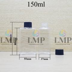 Chai lotion vuông nắp vặn sọc