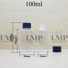 Chai lotion vuông nắp child resistant
