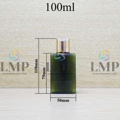 Chai lotion vuông nắp nhấn xi