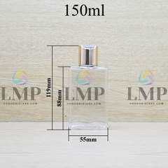 Chai lotion vuông nắp nhấn xi