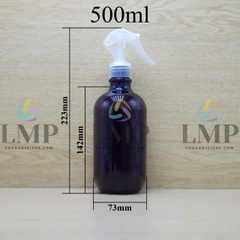 Chai PET 38g vòi xịt kiếng 500ml