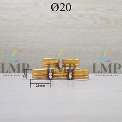 Nắp nhôm cuốn Ø20