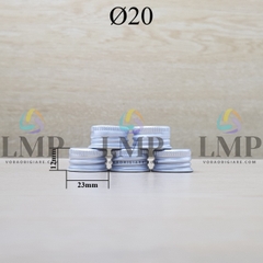 Nắp nhôm cuốn Ø20
