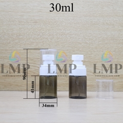 Chai PETG vai ngang đầu phun sương trơn