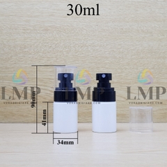 Chai PETG vai ngang đầu phun sương trơn