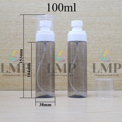 Chai PETG vai ngang đầu phun sương trơn