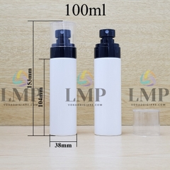 Chai PETG vai ngang đầu phun sương trơn