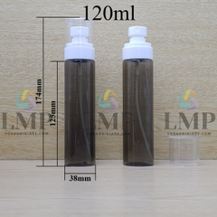 Chai PETG vai ngang đầu phun sương trơn