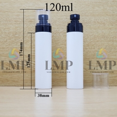 Chai PETG vai ngang đầu phun sương trơn