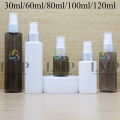 Chai PETG vai ngang đầu phun sương xi 1 viền