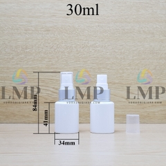 Chai PETG vai ngang đầu phun sương xi 1 viền