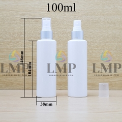Chai PETG vai ngang đầu phun sương xi 1 viền