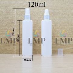 Chai PETG vai ngang đầu phun sương xi 1 viền