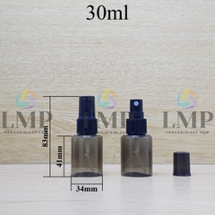 Chai PETG vai ngang đầu phun sương sọc