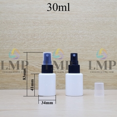 Chai PETG vai ngang đầu phun sương sọc