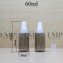 Chai PETG vai ngang đầu phun sương sọc