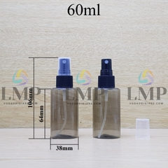 Chai PETG vai ngang đầu phun sương sọc