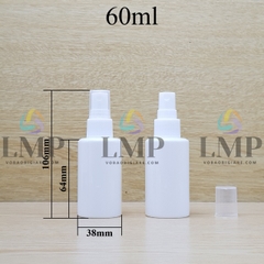Chai PETG vai ngang đầu phun sương sọc
