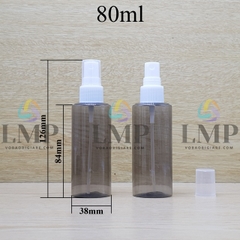 Chai PETG vai ngang đầu phun sương sọc