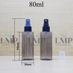 Chai PETG vai ngang đầu phun sương sọc