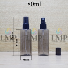 Chai PETG vai ngang đầu phun sương sọc