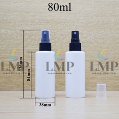 Chai PETG vai ngang đầu phun sương sọc