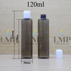 Chai PETG vai ngang nắp nhấn