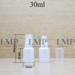 Chai PETG vai ngang đầu xịt giọt 1 viền