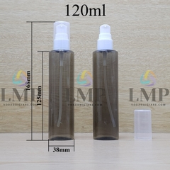Chai PETG vai ngang đầu xịt giọt 1 viền