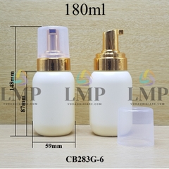 Chai HDPE tạo bọt nắp xi