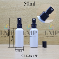 Chai vai tròn đầu nhôm giọt cao 50ml