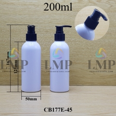 Chai 24g vai tròn vòi van sọc 200ml
