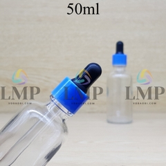 Chai tinh dầu nắp bóp khoen nhựa trơn 50ml