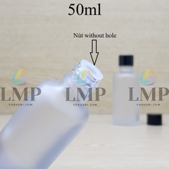 Chai tinh dầu phun mờ nắp vặn đen 50ml
