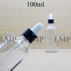 Chai tinh dầu nắp bóp khoen nhựa trơn 100ml
