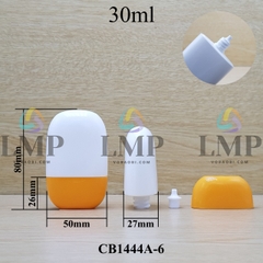 Tuýp kem chống nắng oval 30ml 50ml