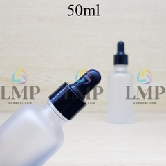 Chai tinh dầu phun mờ nắp bóp khoen nhựa trơn 50ml