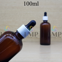 Chai tinh dầu nắp bóp khoen nhựa trơn 100ml