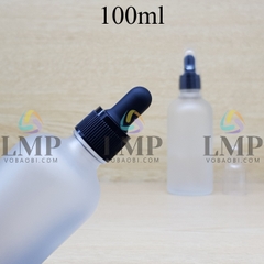 Chai tinh dầu phun mờ nắp bóp khoen nhựa sọc có nắp chụp 100ml