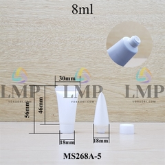 Tuýp nhựa miệng tuýp 5mm nắp vặn 8ml