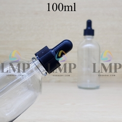 Chai tinh dầu nắp bóp khoen nhựa sọc 100ml
