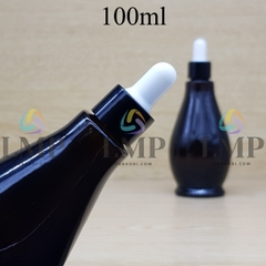 Chai đèn dầu nắp bóp khoen nhựa trơn 100ml