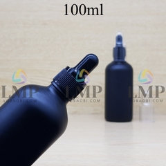 Chai tinh dầu phun mờ nắp bóp khoen nhựa sọc có nắp chụp 100ml