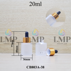 Chai thủy tinh nắp bóp khoen nhôm
