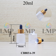 Chai thủy tinh nắp bóp khoen nhôm