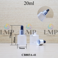 Chai thủy tinh nắp bóp khoen nhôm