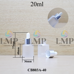 Chai thủy tinh nắp bóp khoen nhôm