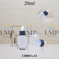 Chai thủy tinh nắp bóp khoen nhôm