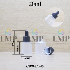 Chai thủy tinh nắp bóp khoen nhôm