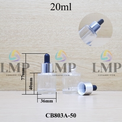 Chai thủy tinh nắp bóp khoen nhôm